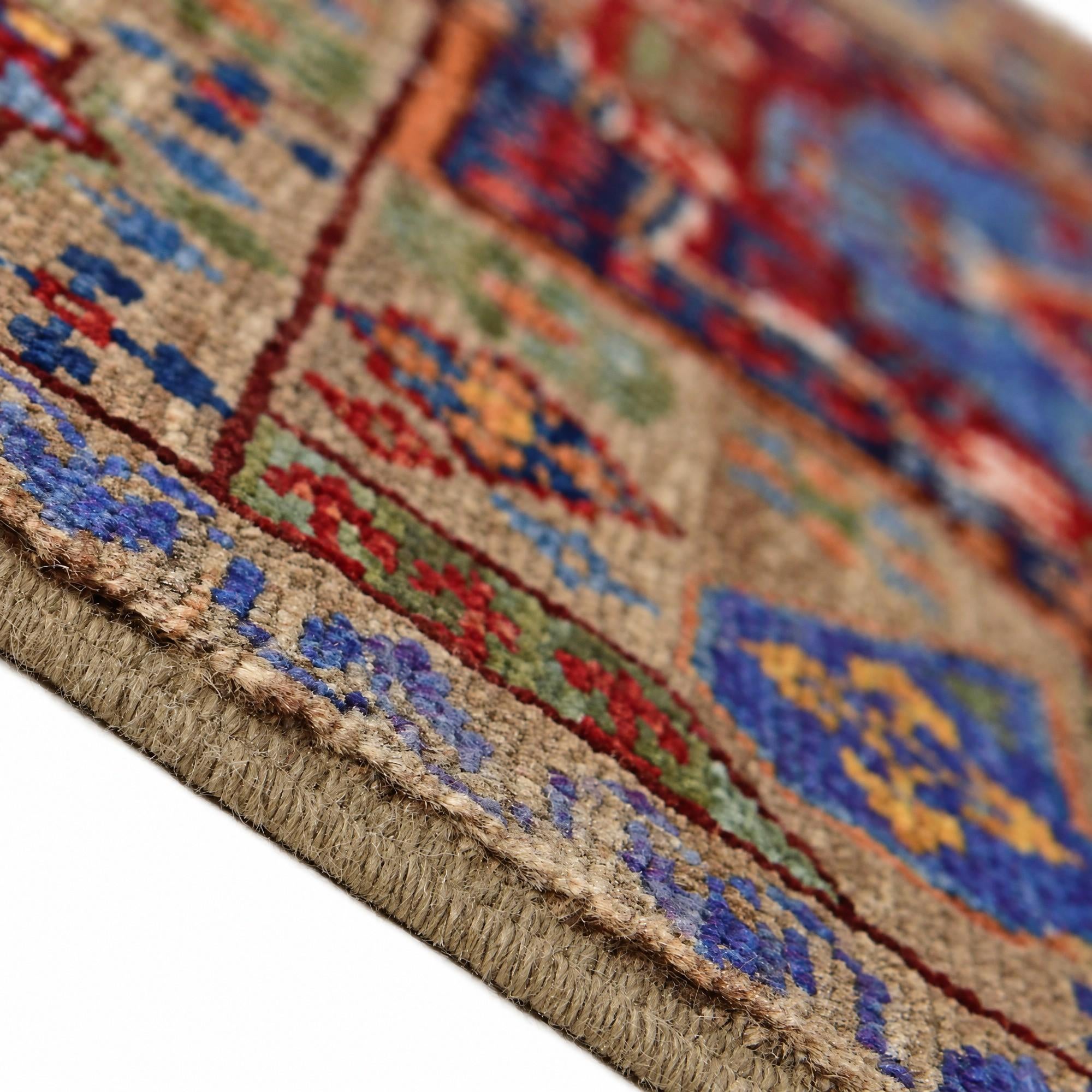 60cm x 90cm Hand Knotted Mamluk Ziegler Rug