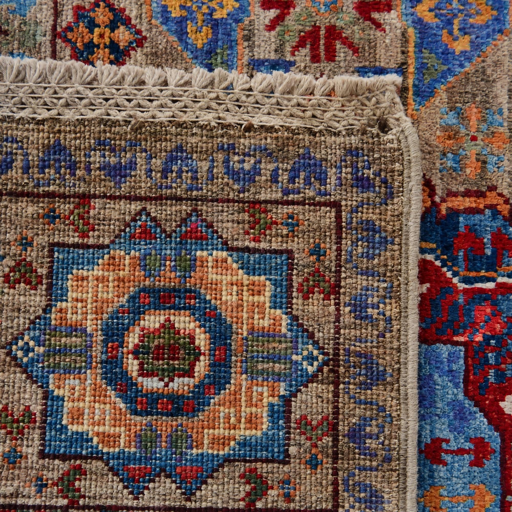 60cm x 90cm Hand Knotted Mamluk Ziegler Rug