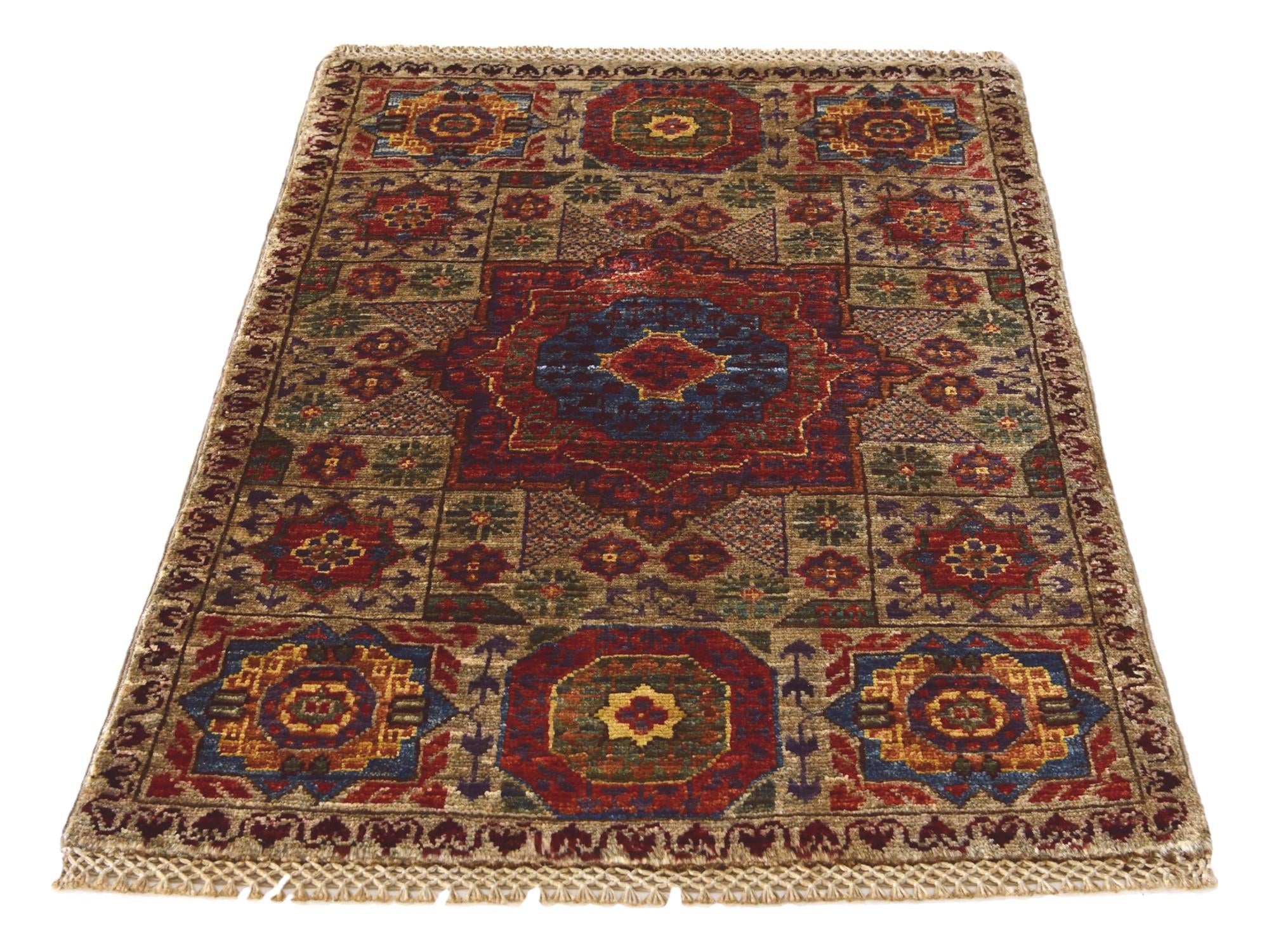 2' 1 x 3' 1 Hand Knotted Mamluk Ziegler Rug