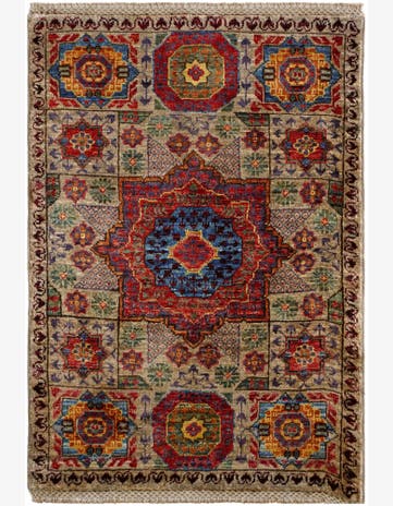 2' 1 x 3' 1 Hand Knotted Mamluk Ziegler Rug