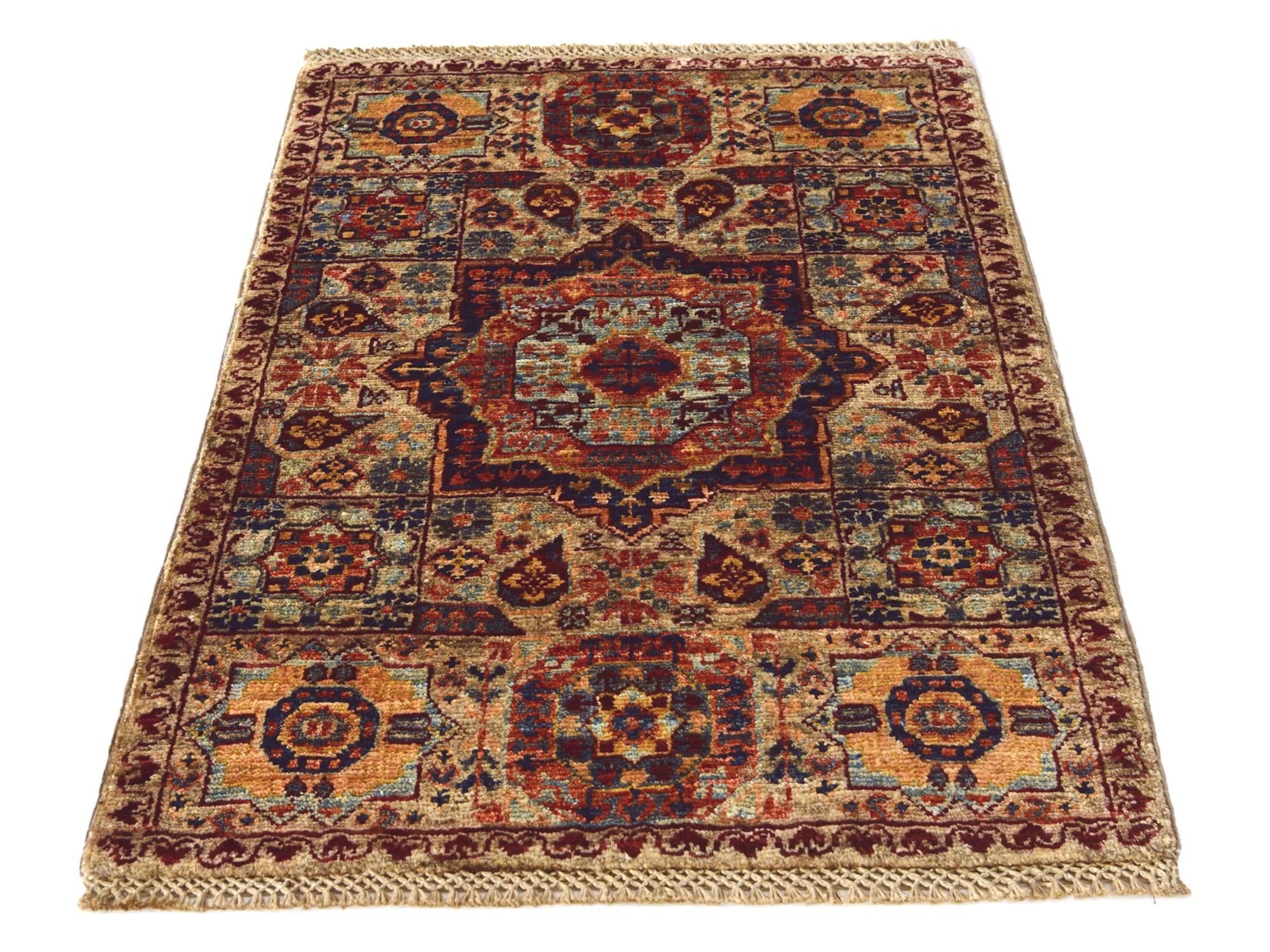 2' x 3' Hand Knotted Mamluk Ziegler Rug