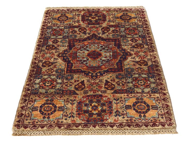 Detail image of 2' x 3' Hand Knotted Mamluk Ziegler Rug