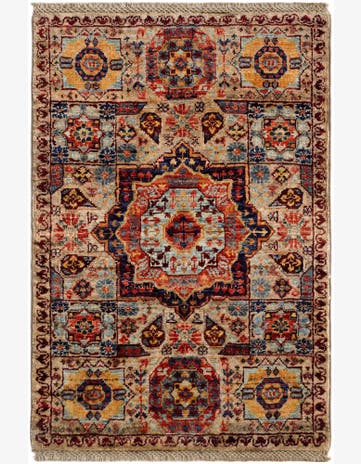 2' x 3' Hand Knotted Mamluk Ziegler Rug