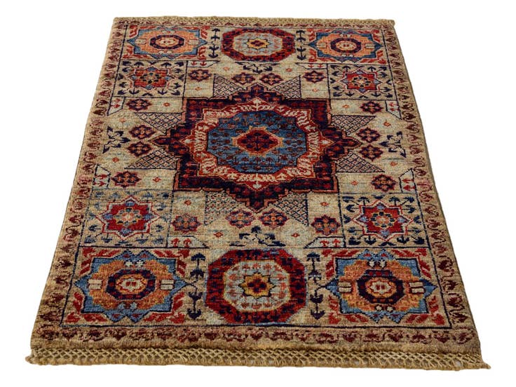Detail image of 2' x 2' 11 Hand Knotted Mamluk Ziegler Rug