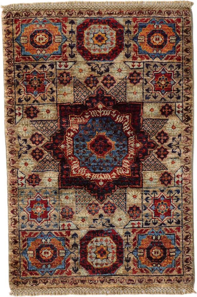 2' x 2' 11 Hand Knotted Mamluk Ziegler Rug