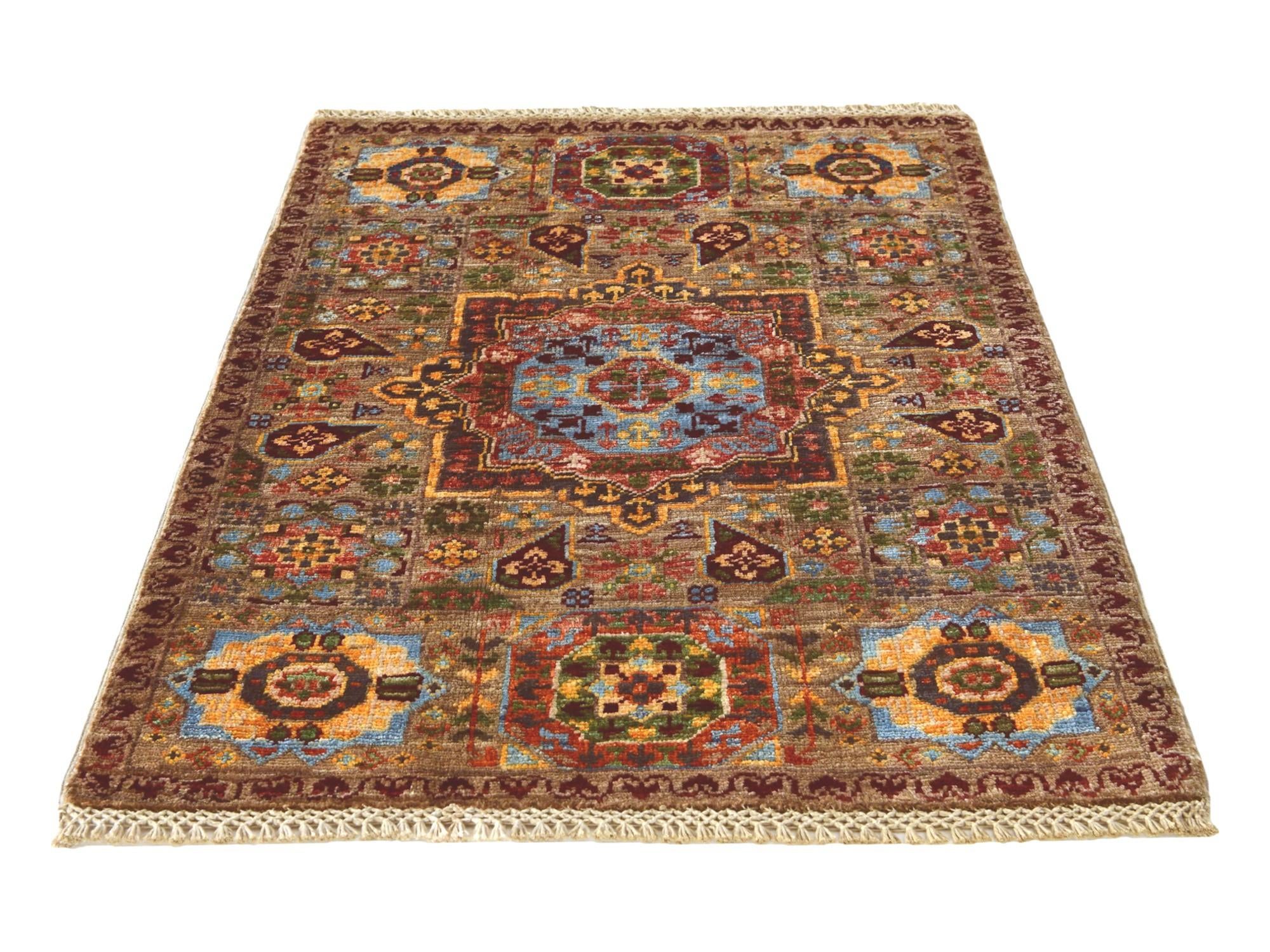 2' x 2' 11 Hand Knotted Mamluk Ziegler Rug