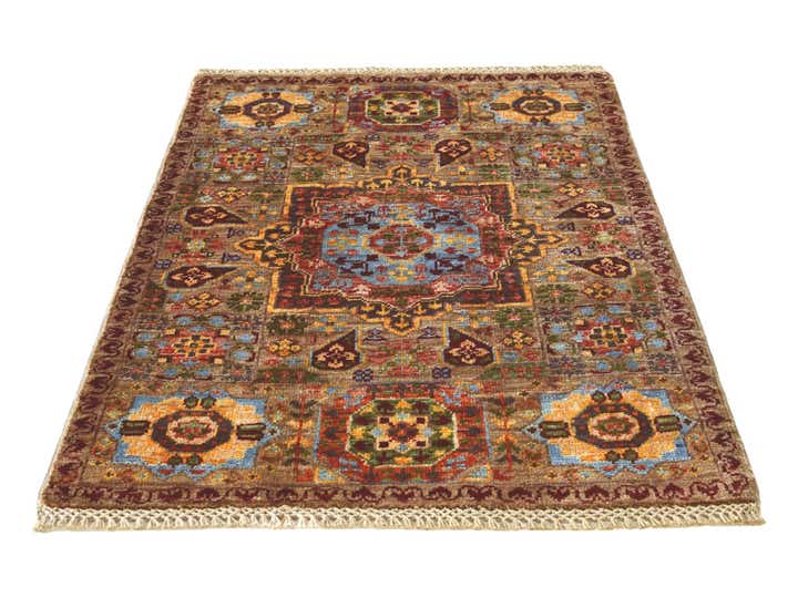 2' x 2' 11 Hand Knotted Mamluk Ziegler Rug