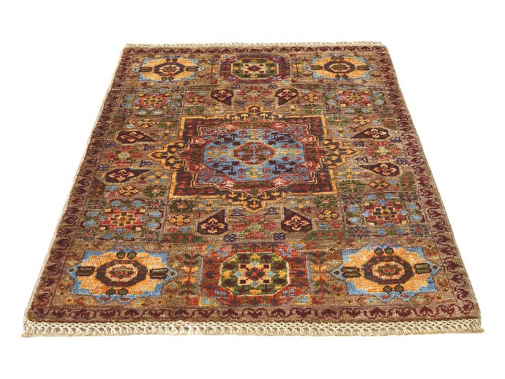 Detail image of 2' x 2' 11 Hand Knotted Mamluk Ziegler Rug