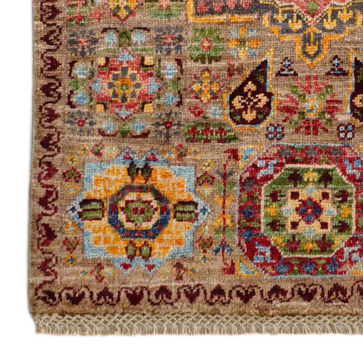 Detail image of 2' x 2' 11 Hand Knotted Mamluk Ziegler Rug