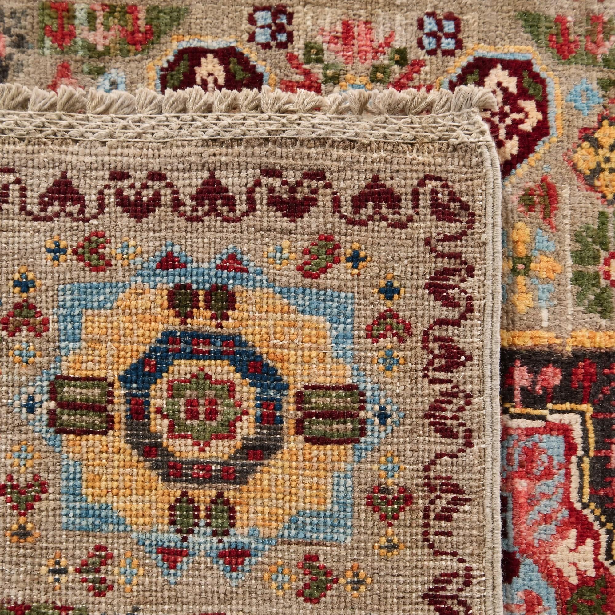 2' x 2' 11 Hand Knotted Mamluk Ziegler Rug
