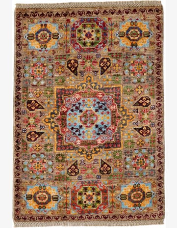 2' x 2' 11 Hand Knotted Mamluk Ziegler Rug