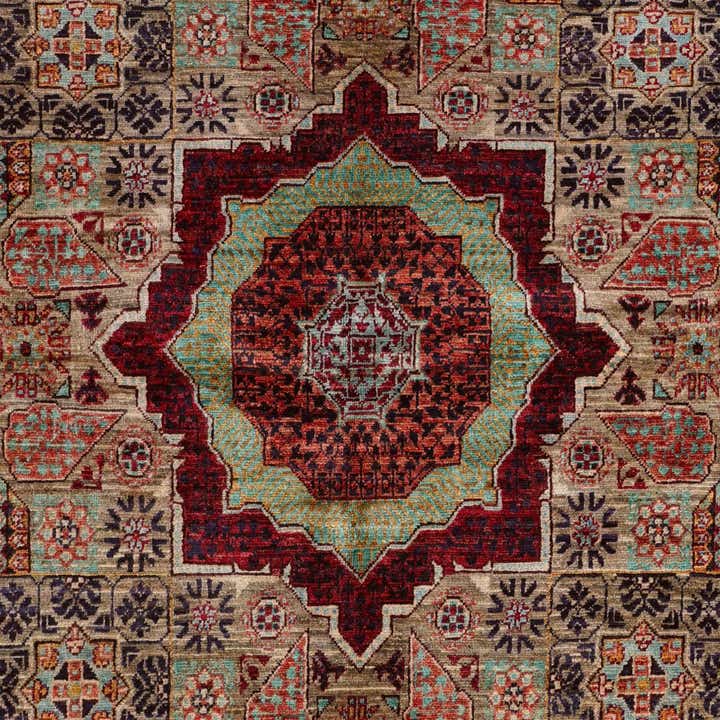 165cm x 245cm Handgeknüpft Mamluk Ziegler Teppich