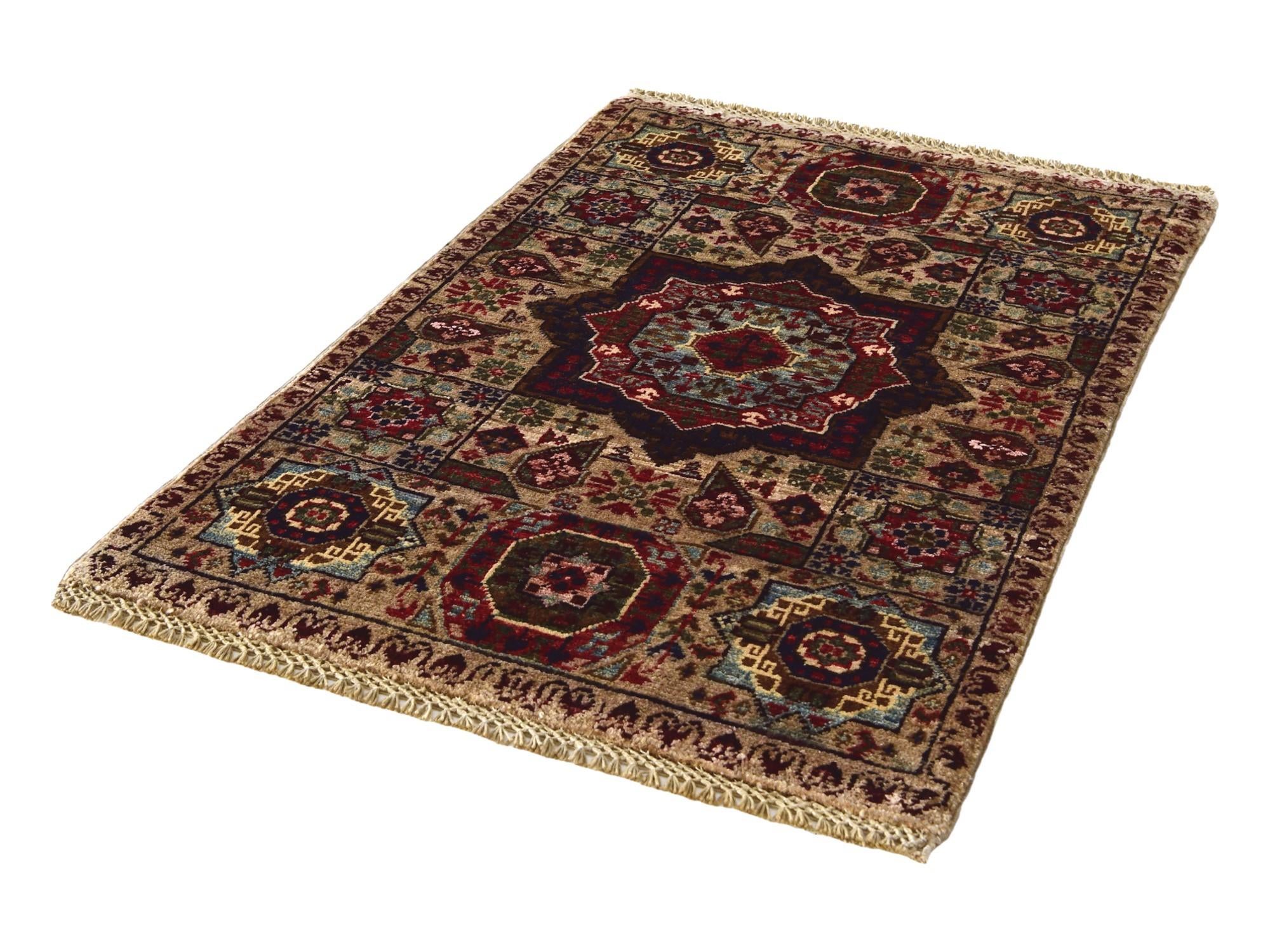 1' 11 x 2' 11 Hand Knotted Mamluk Ziegler Rug