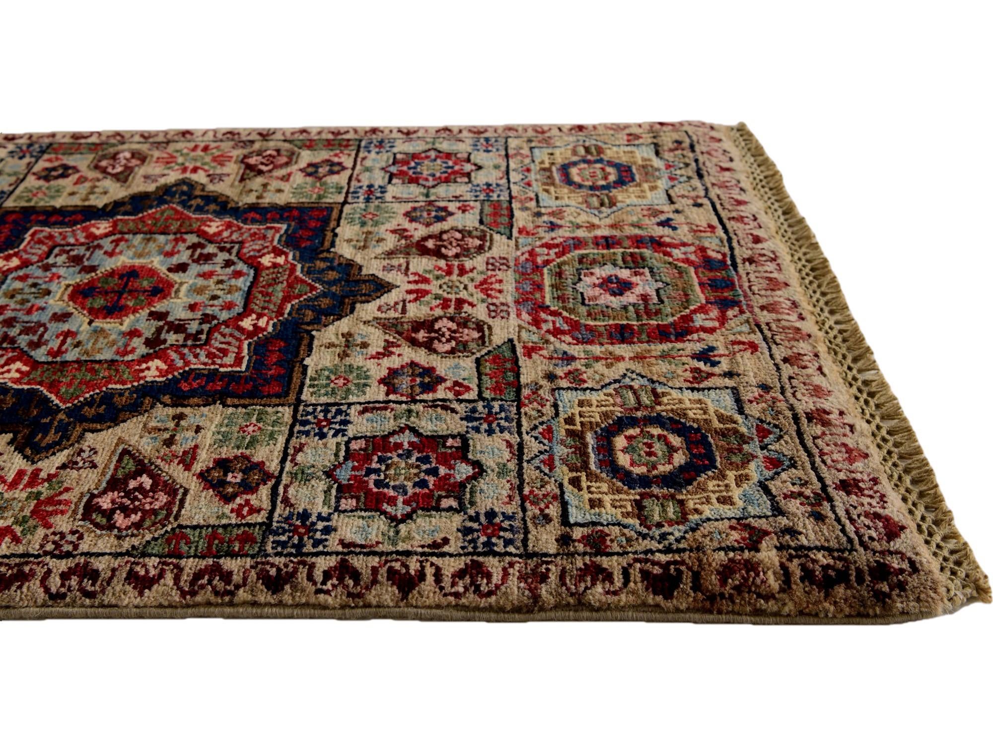 1' 11 x 2' 11 Hand Knotted Mamluk Ziegler Rug