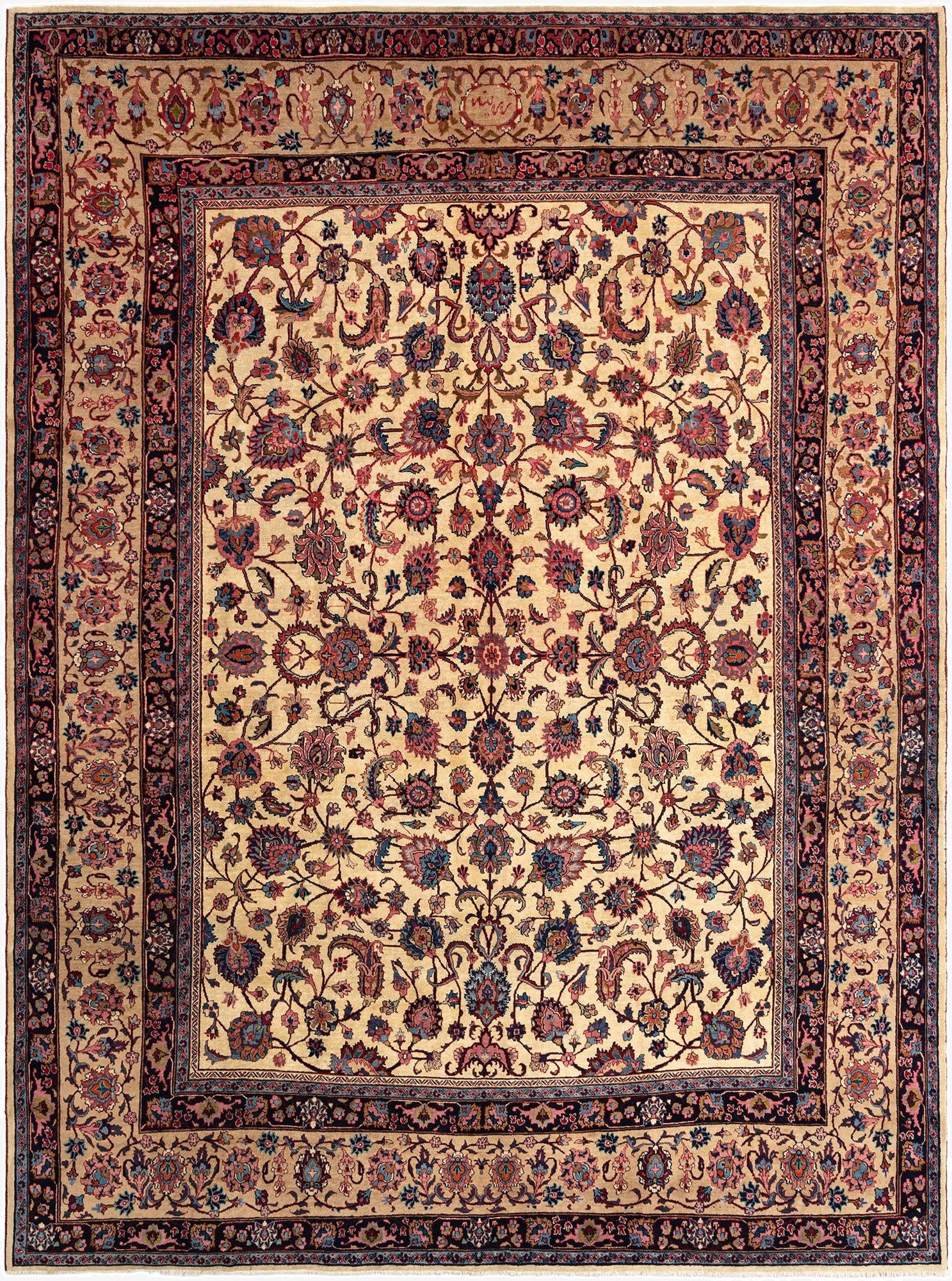 9' 8 x 13' Mashad Wool Rug