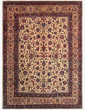 9' 8 x 13' Mashad Wool Rug