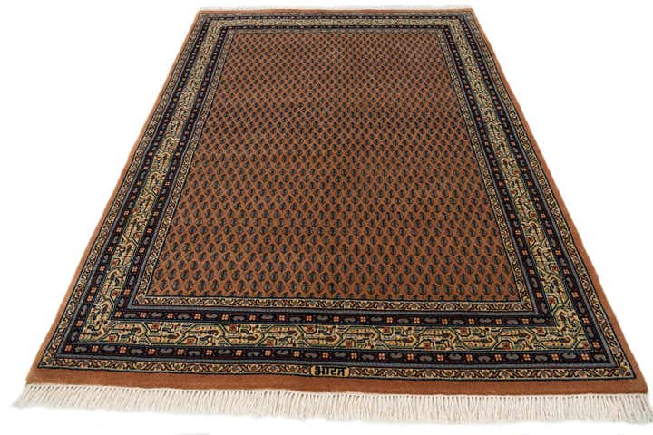 4' 7 x 6' 7 Hand Knotted Mir Oriental Wool Rug