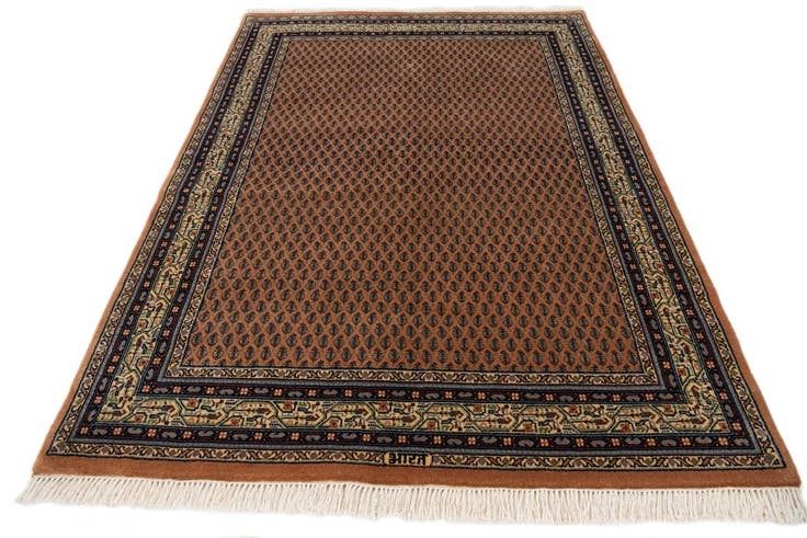 Detail image of 4' 7 x 6' 7 Hand Knotted Mir Oriental Wool Rug