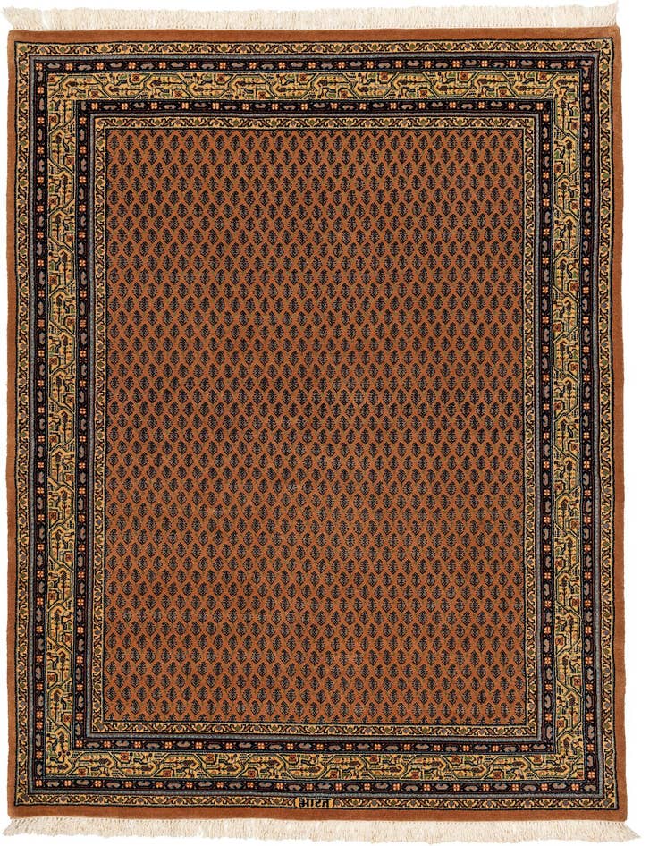 Detail image of 4' 7 x 6' 7 Hand Knotted Mir Oriental Wool Rug