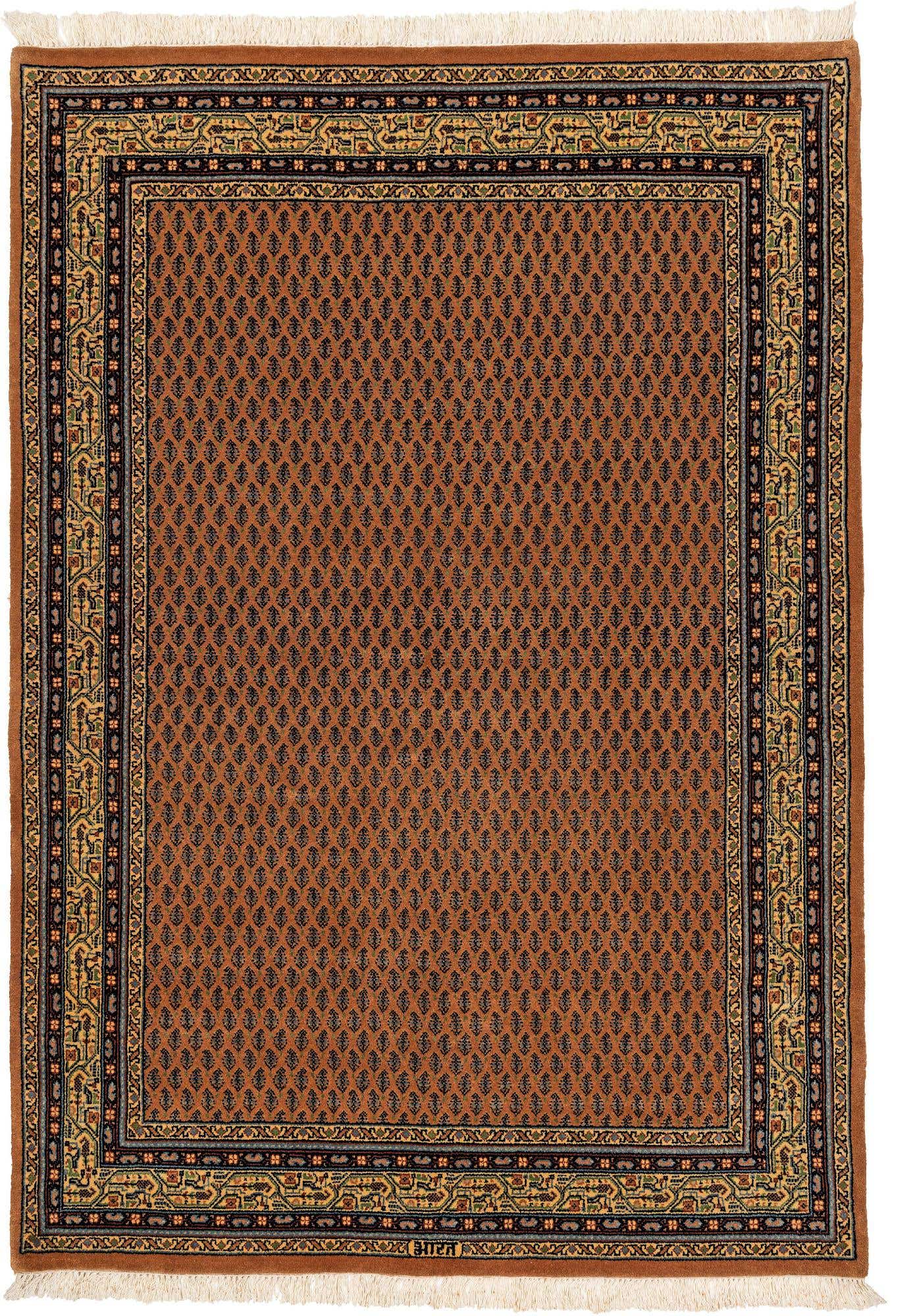 4' 7 x 6' 7 Hand Knotted Mir Oriental Wool Rug