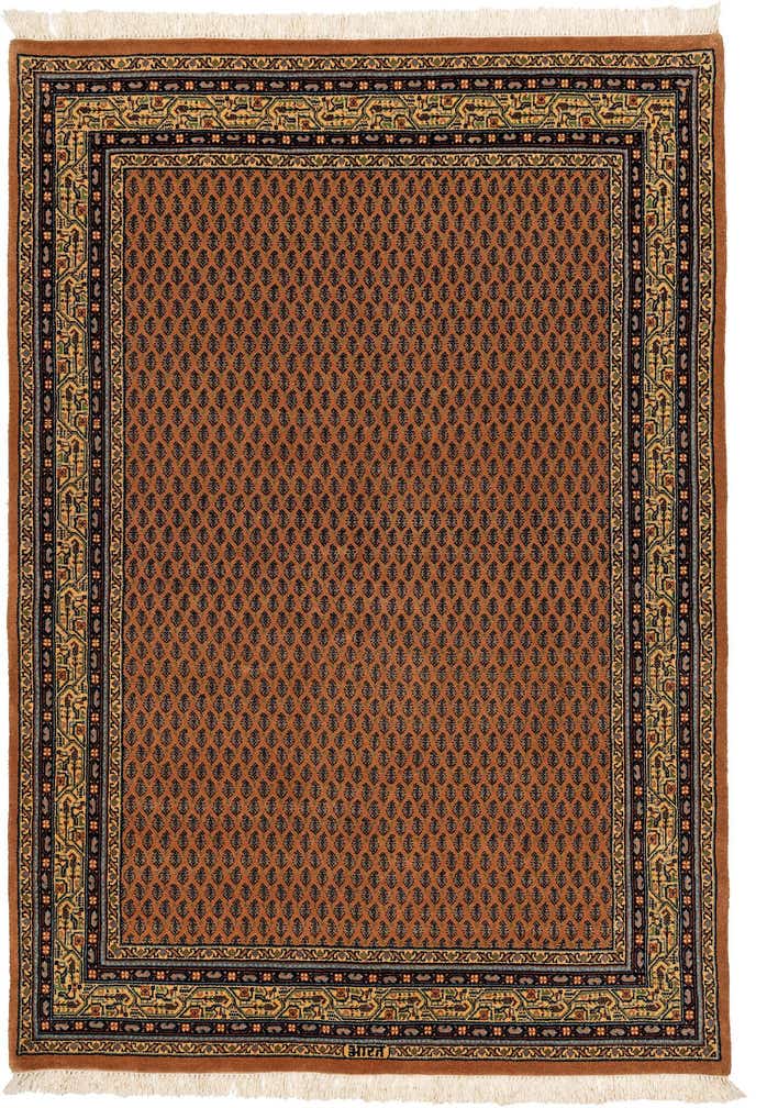 4' 7 x 6' 7 Hand Knotted Mir Oriental Wool Rug