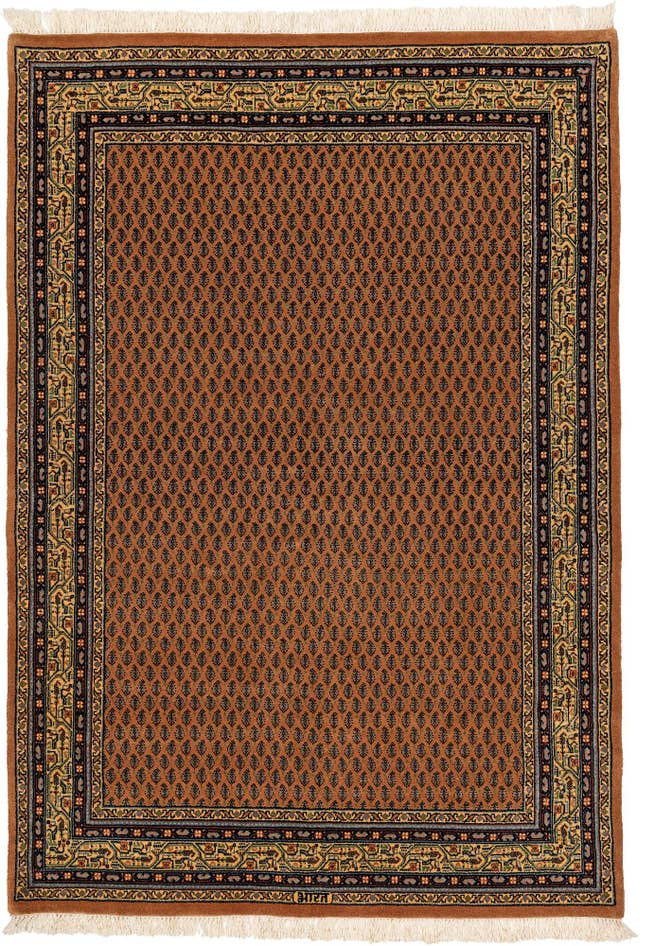 Detail image of 4' 7 x 6' 7 Hand Knotted Mir Oriental Wool Rug