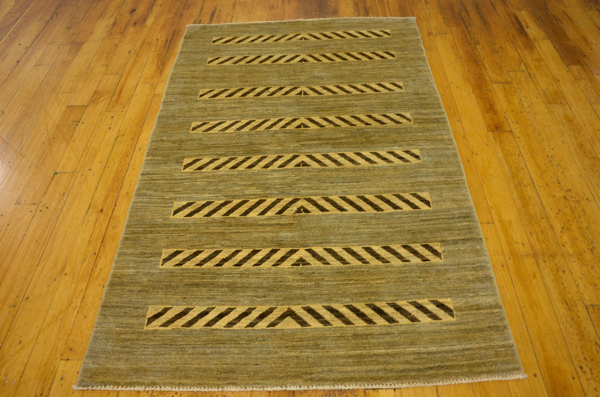 3' 9 x 5' 11 Hand Knotted Modern Ziegler Oriental Rug