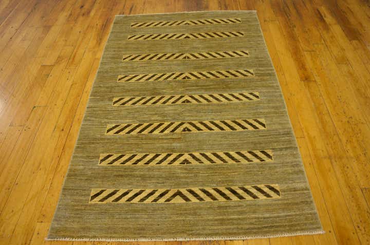 3' 9 x 5' 11 Hand Knotted Modern Ziegler Oriental Rug