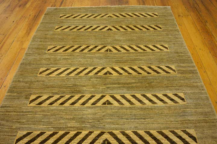 3' 9 x 5' 11 Hand Knotted Modern Ziegler Oriental Rug