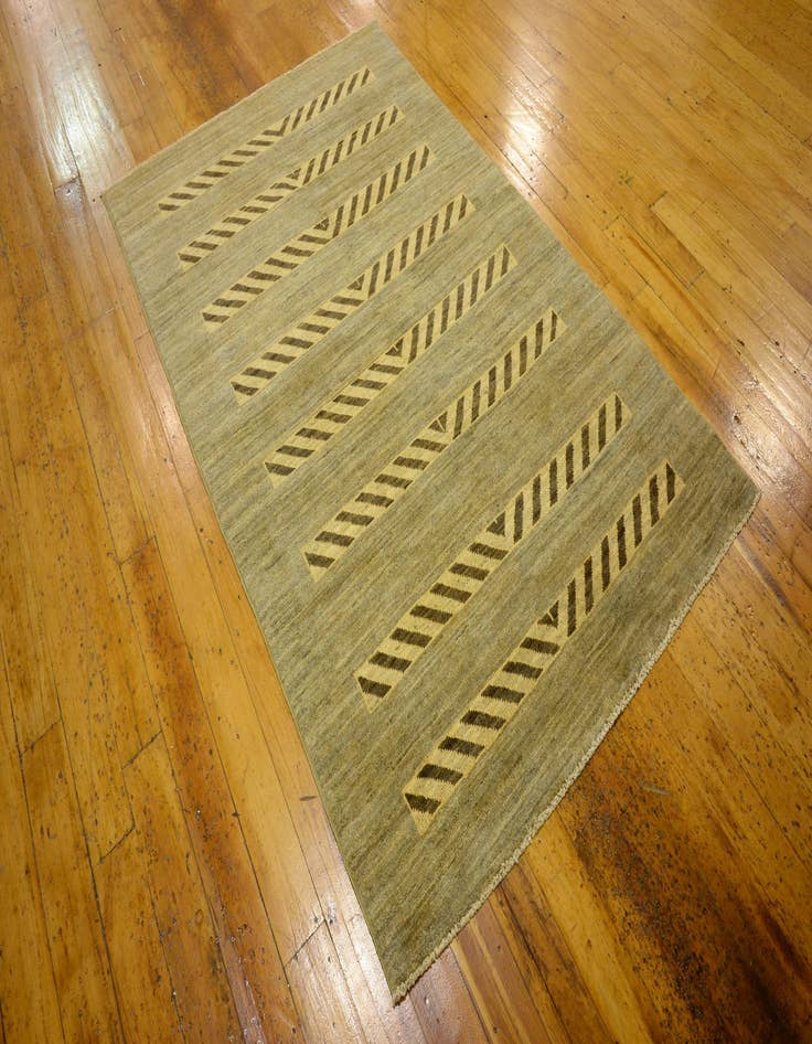 Detail image of 3' 9 x 5' 11  Hand Knotted Modern Ziegler Oriental Rug