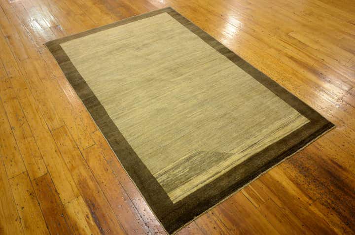 3' 11 x 6' Hand Knotted Modern Ziegler Oriental Rug