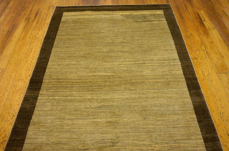 Detail image of 3' 11 x 6' Hand Knotted Modern Ziegler Oriental Rug