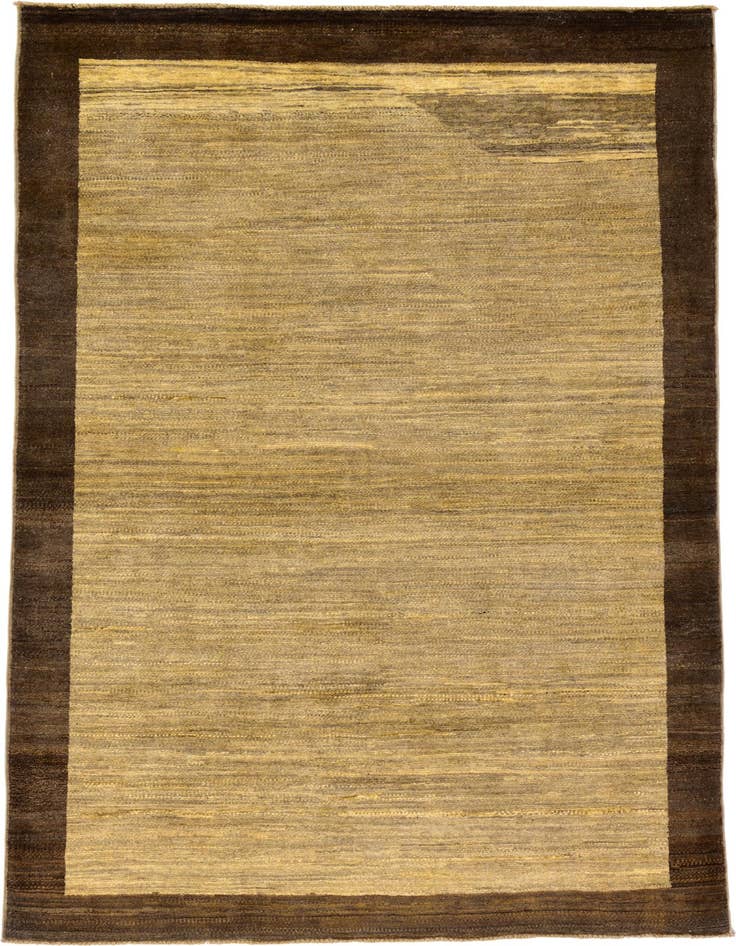 Detail image of 3' 11 x 6' Hand Knotted Modern Ziegler Oriental Rug