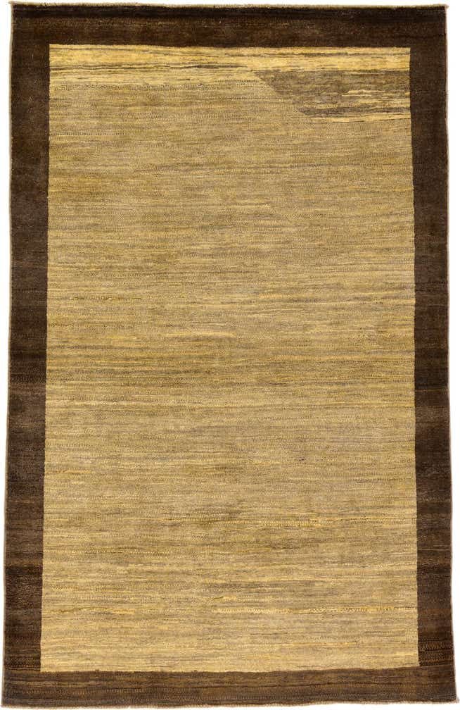 3' 11 x 6' Hand Knotted Modern Ziegler Oriental Rug