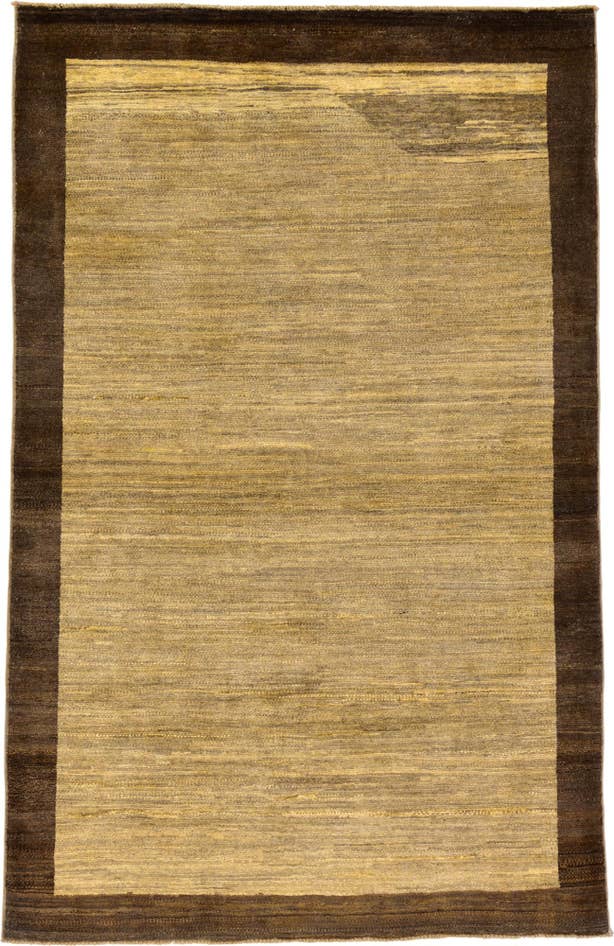 Detail image of 3' 11 x 6' Hand Knotted Modern Ziegler Oriental Rug