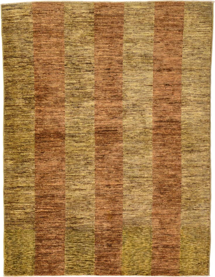 Detail image of 4' 1 x 5' 8 Hand Knotted Modern Ziegler Oriental Rug