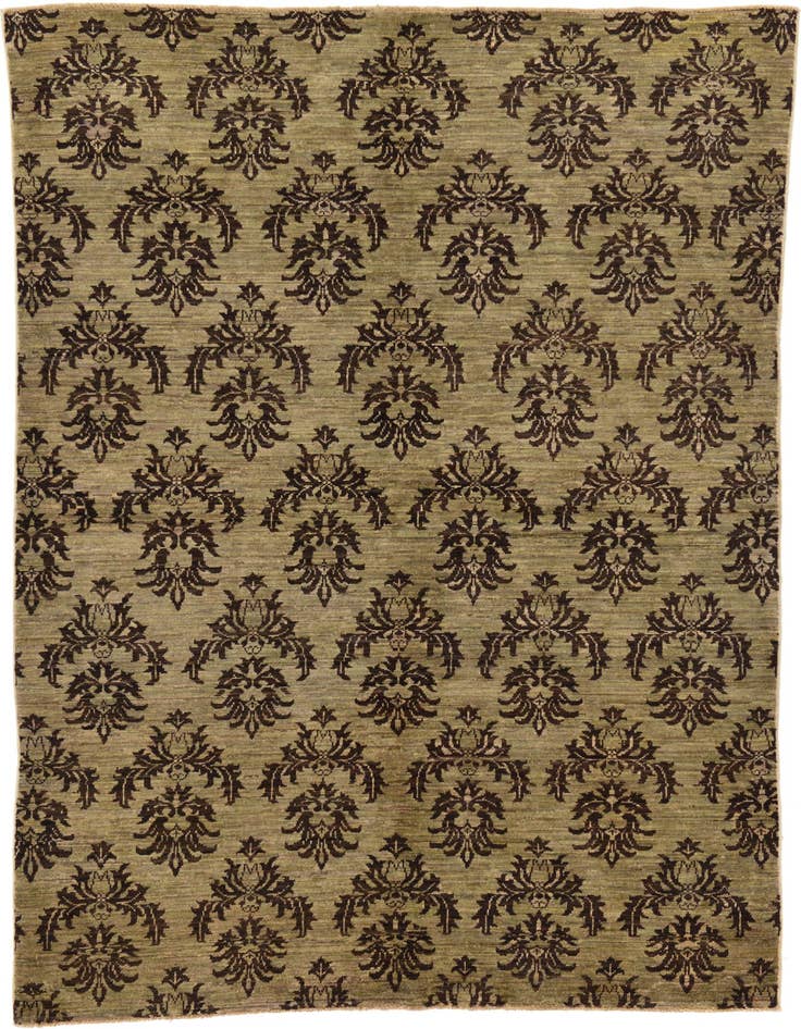Detail image of 5' 5 x 7' 10 Hand Knotted Modern Ziegler Rug