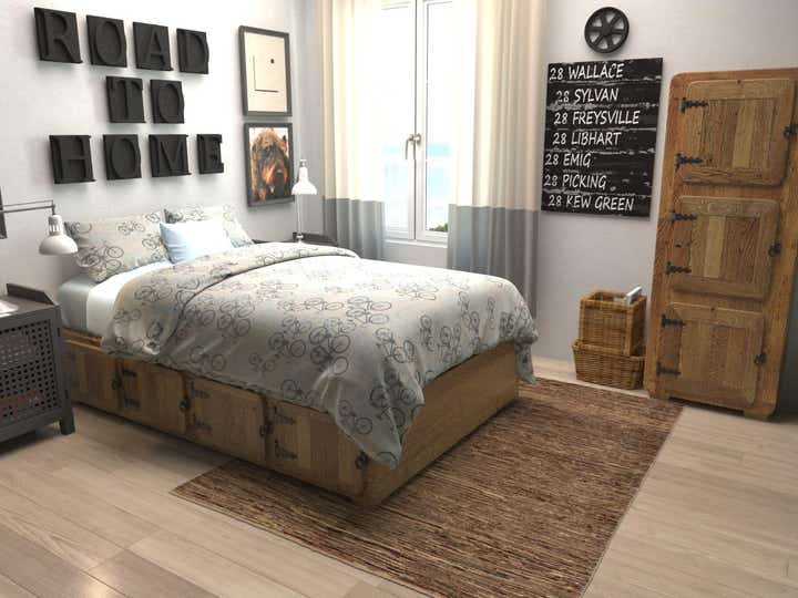 5' x 6' 4 Hand Knotted Modern Ziegler Rug