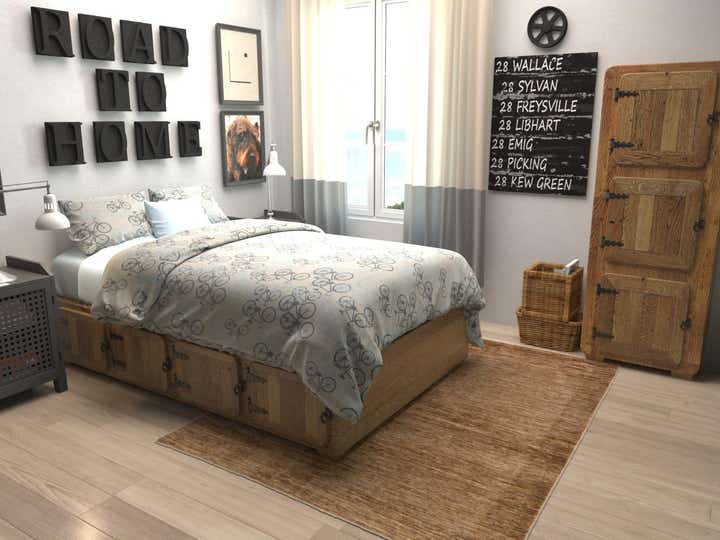5' x 6' 5 Hand Knotted Modern Ziegler Rug