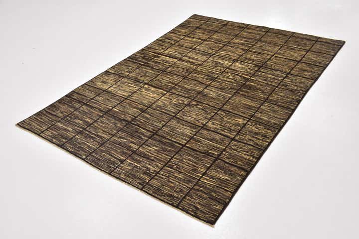 4' 8 x 6' 9 Hand Knotted Modern Ziegler Rug