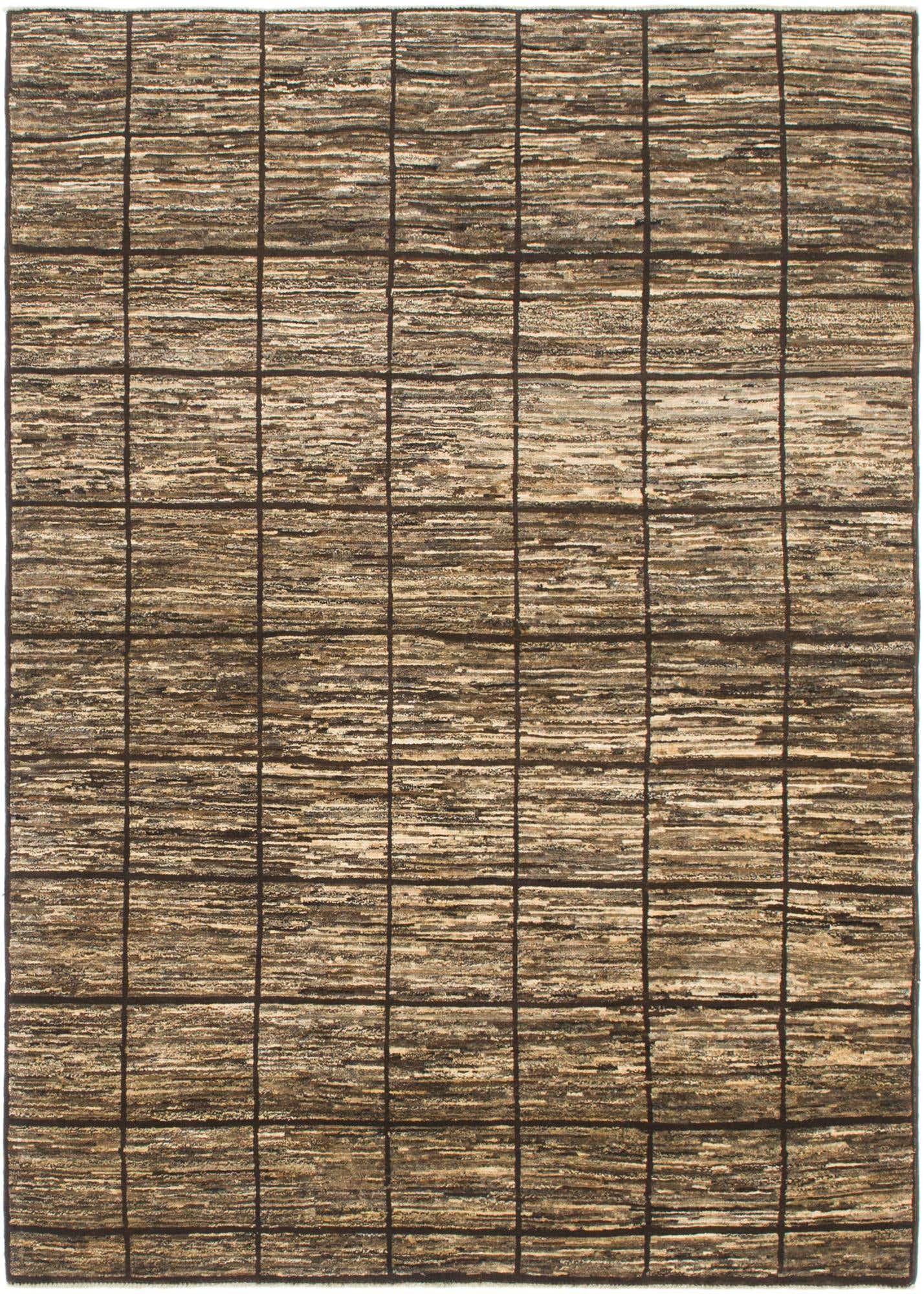 4' 8 x 6' 9 Hand Knotted Modern Ziegler Rug