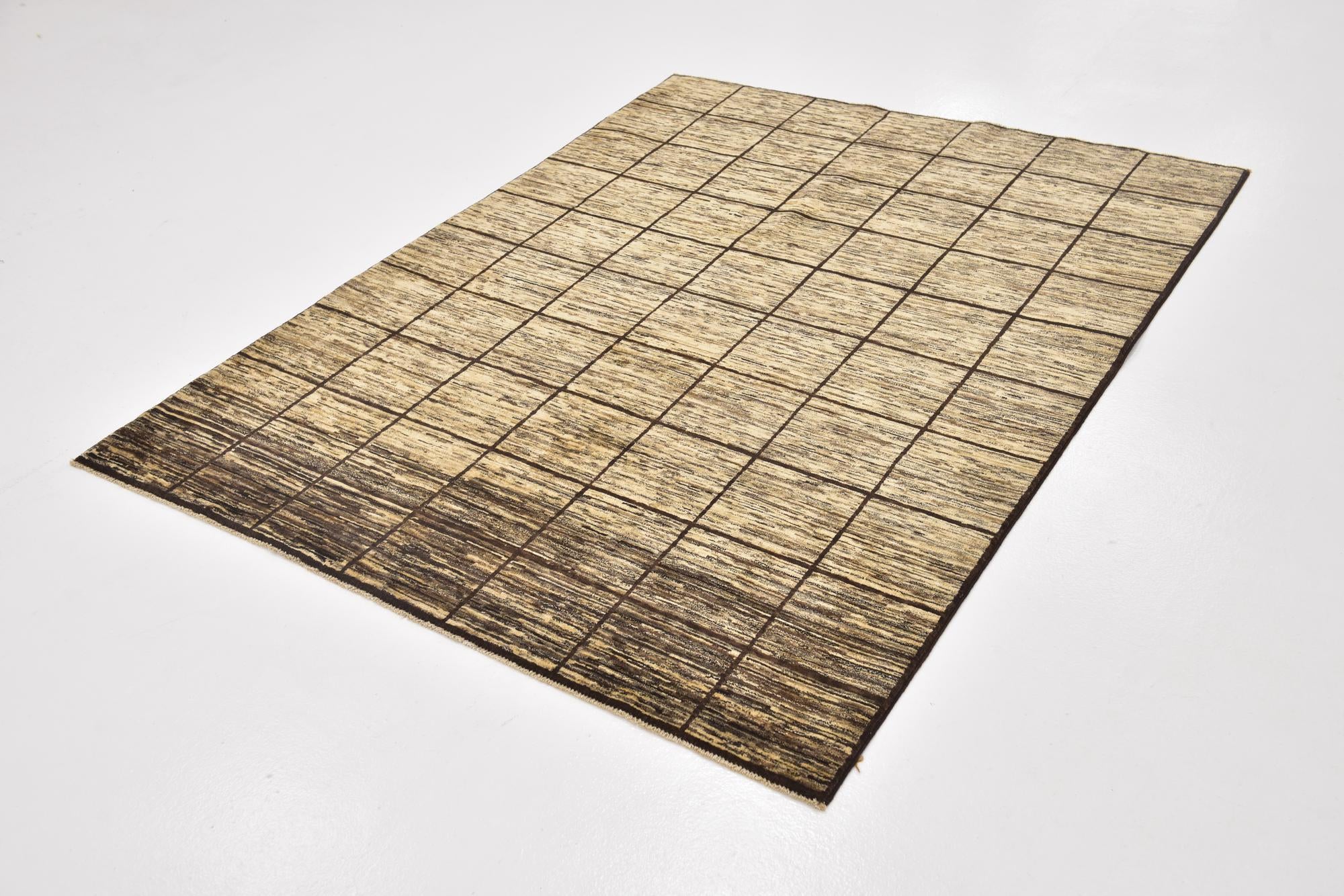 5' x 6' 7 Hand Knotted Modern Ziegler Oriental Rug