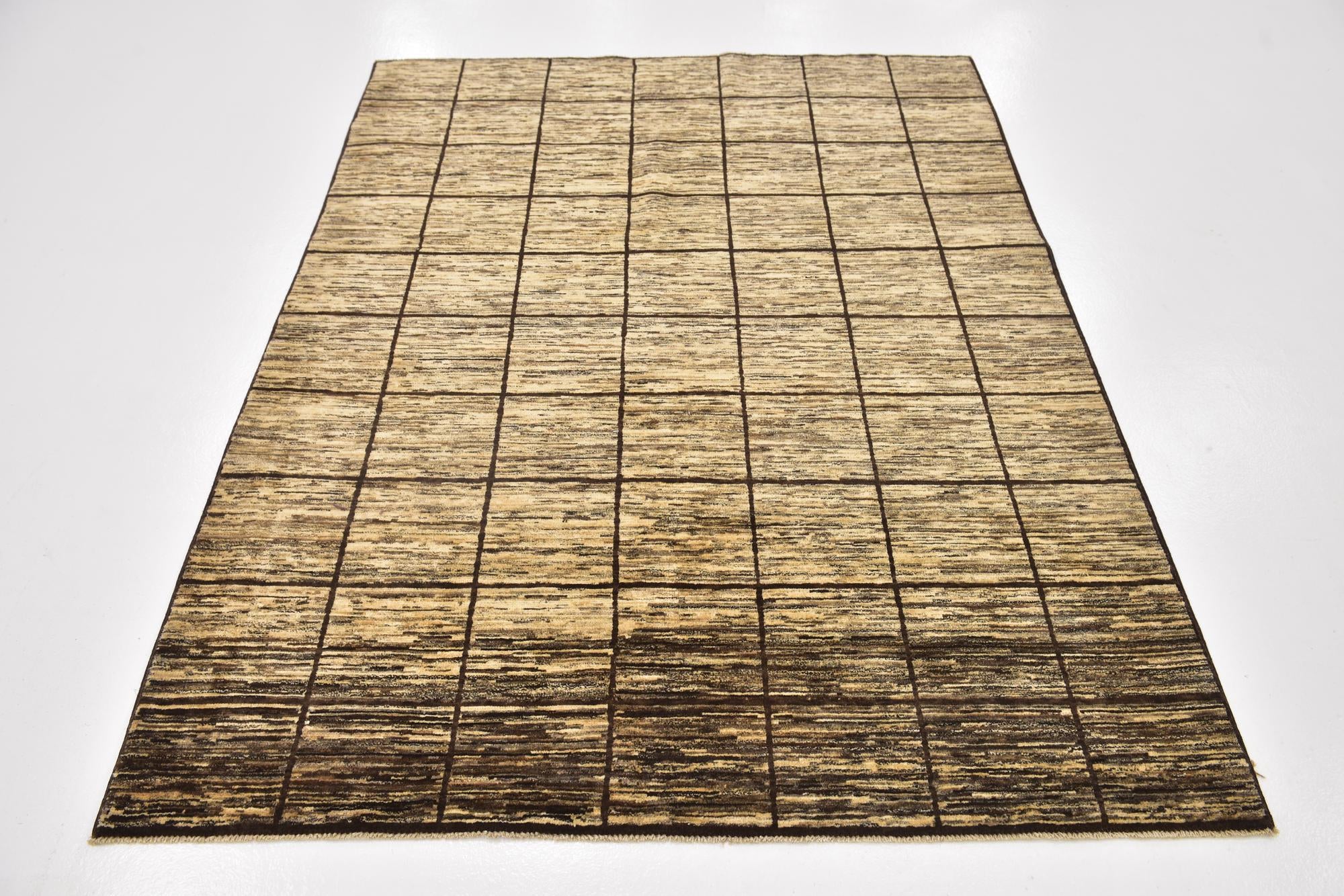 5' x 6' 7 Hand Knotted Modern Ziegler Oriental Rug
