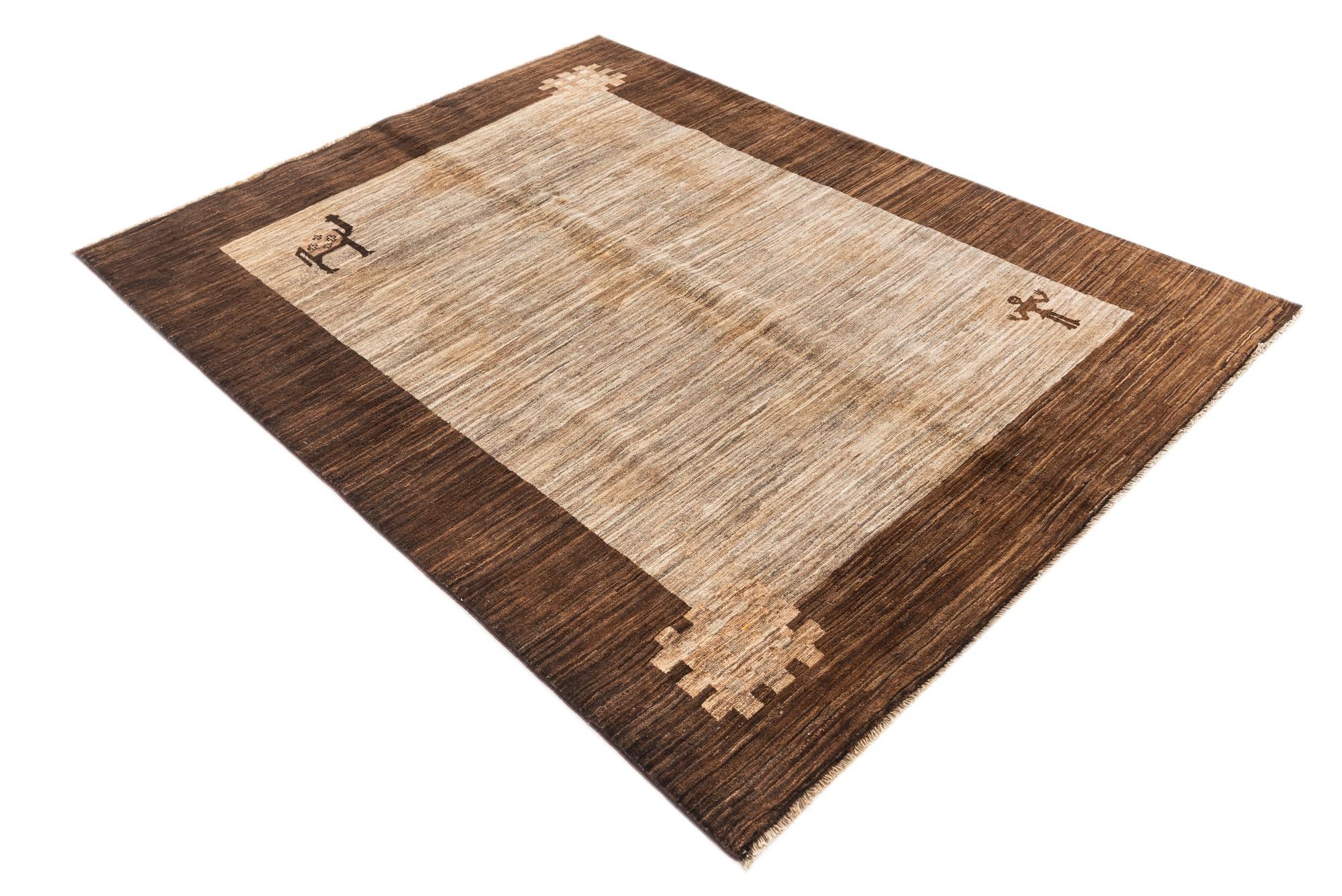 145cm x 195cm Hand Knotted Modern Ziegler Rug