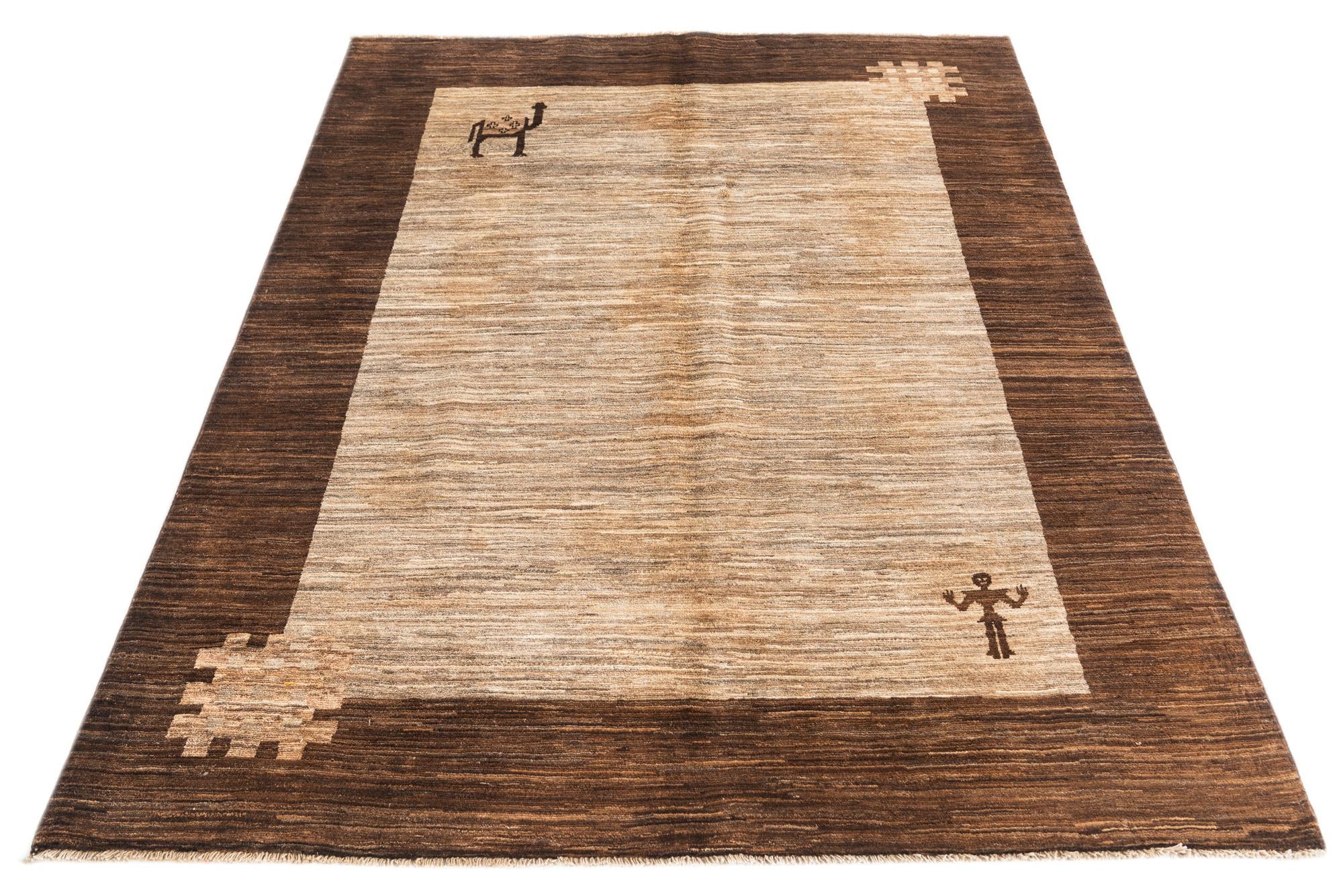 145cm x 195cm Hand Knotted Modern Ziegler Rug