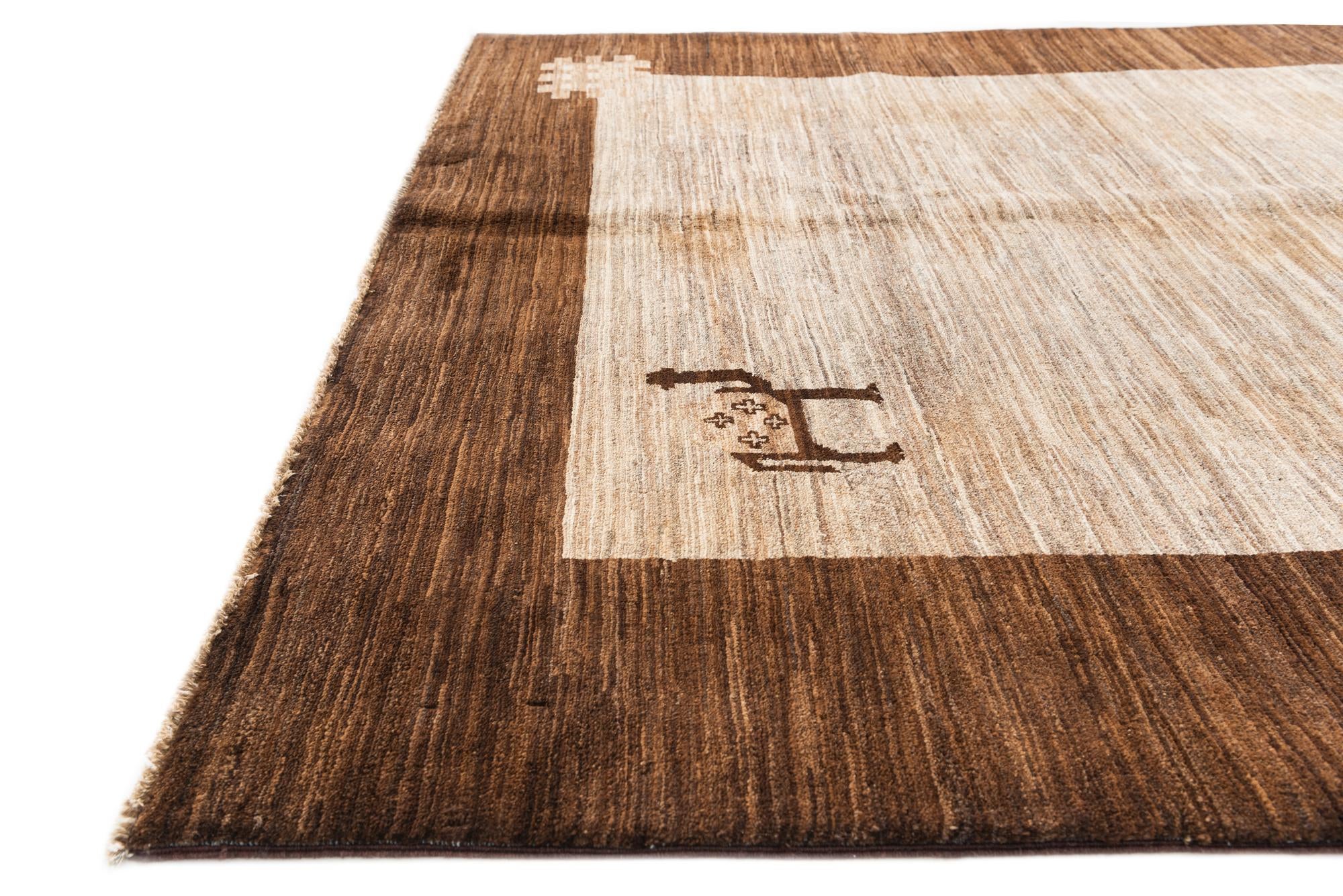 145cm x 195cm Hand Knotted Modern Ziegler Rug