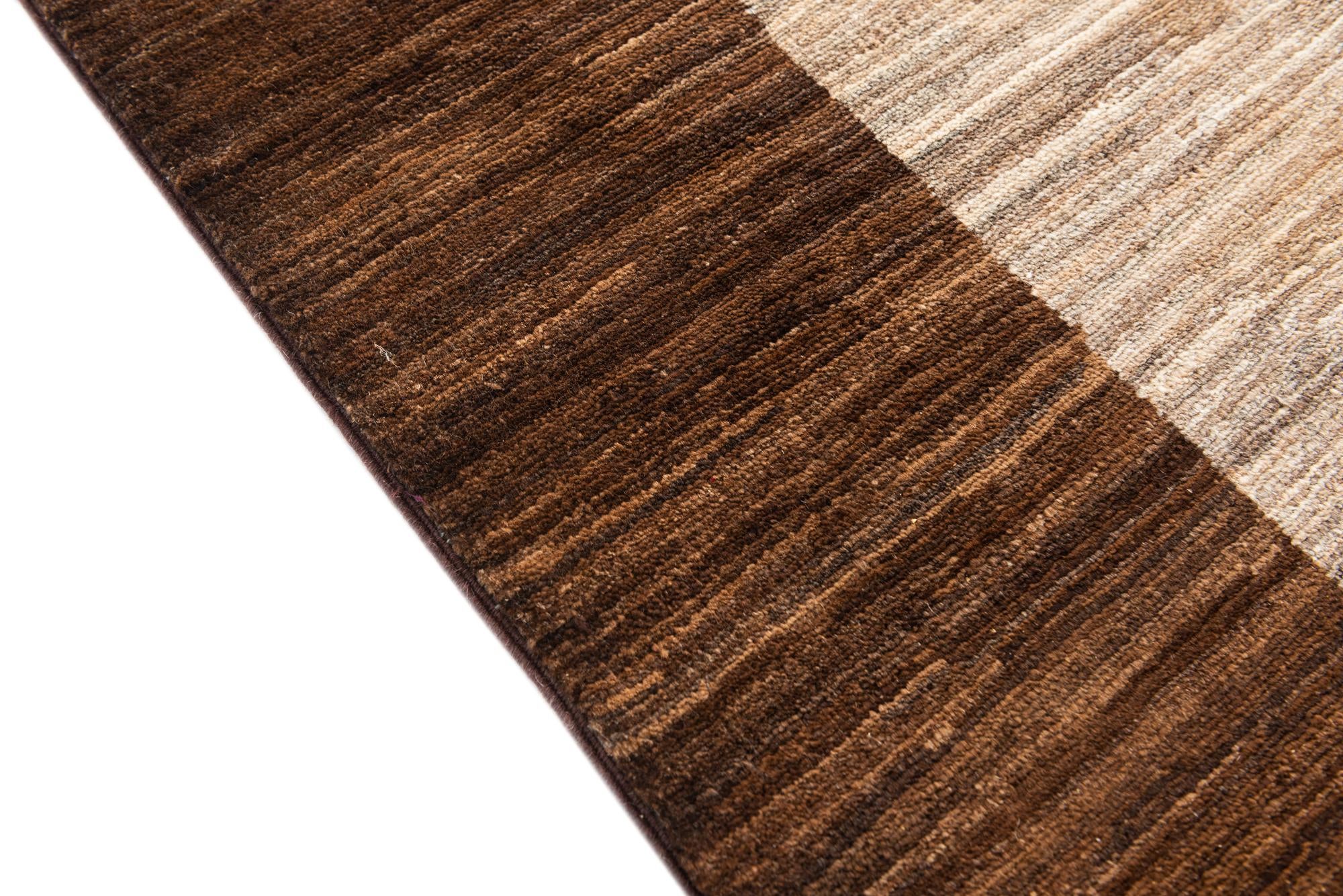 145cm x 195cm Hand Knotted Modern Ziegler Rug