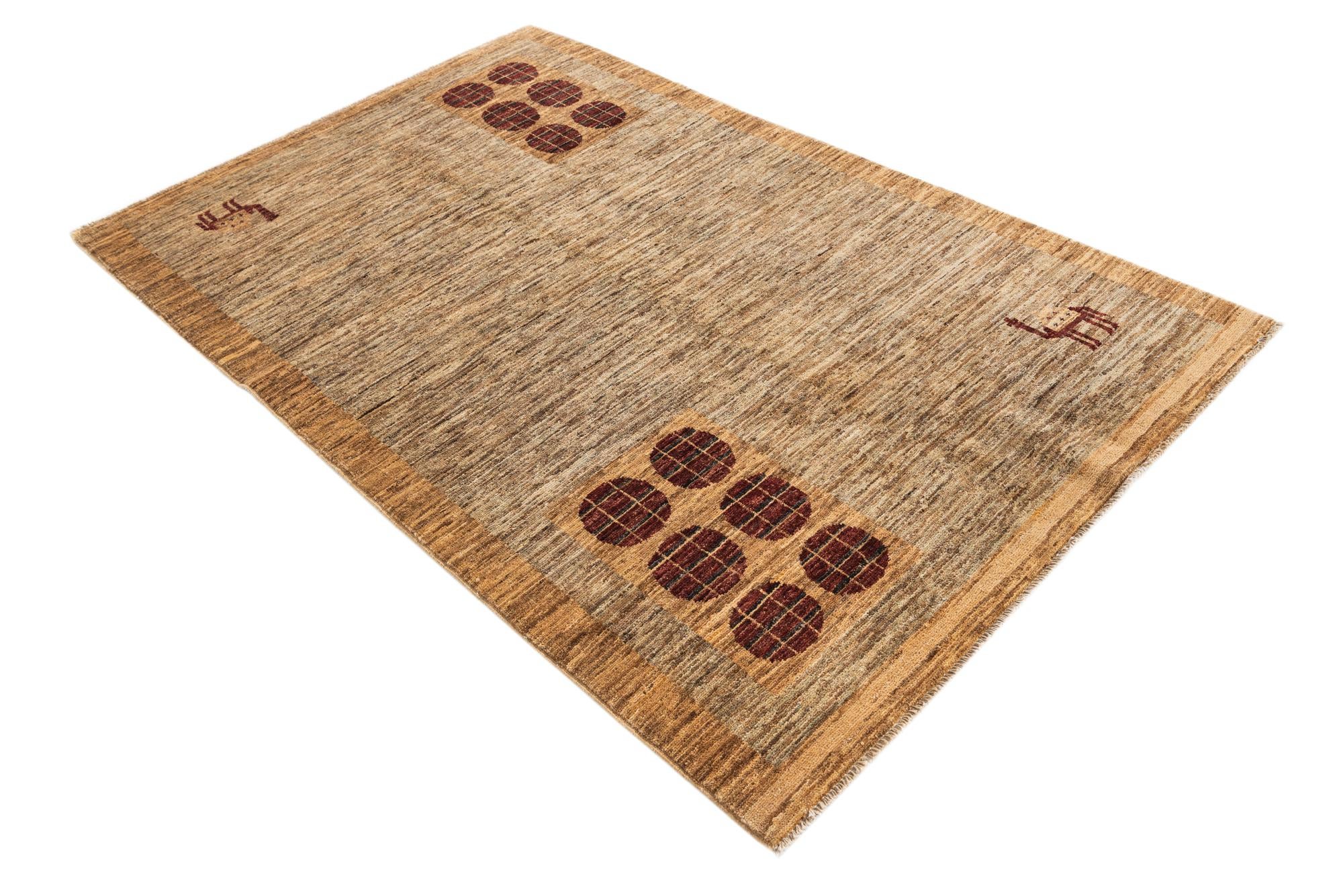 4' 1 x 6' 4 Hand Knotted Modern Ziegler Rug