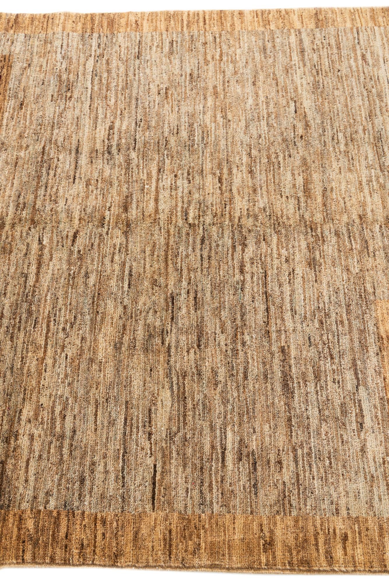 4' 1 x 6' 4 Hand Knotted Modern Ziegler Rug