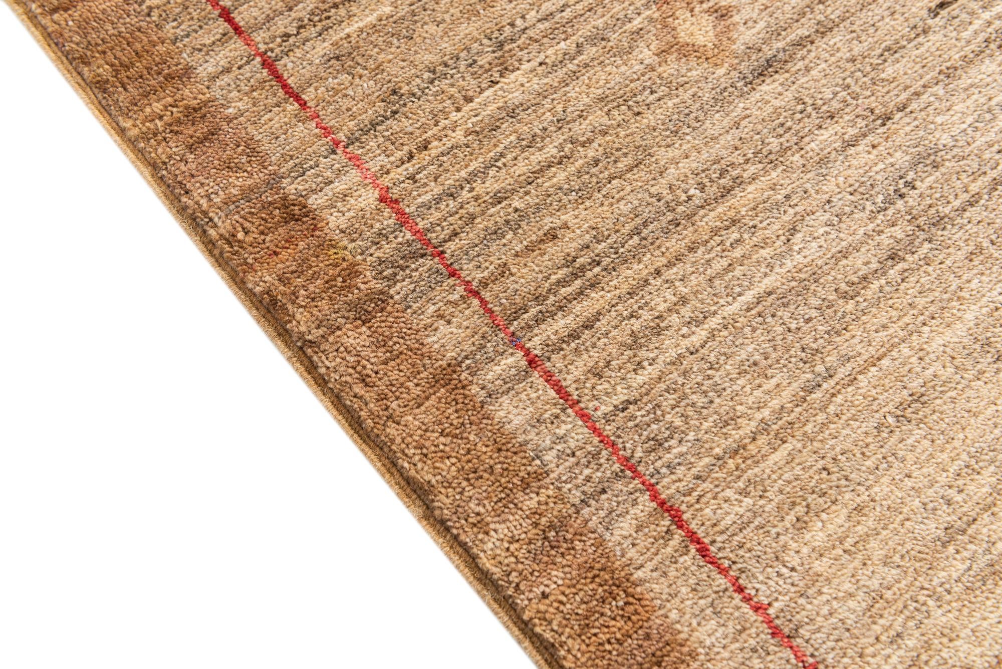 4' x 6' Hand Knotted Modern Ziegler Rug